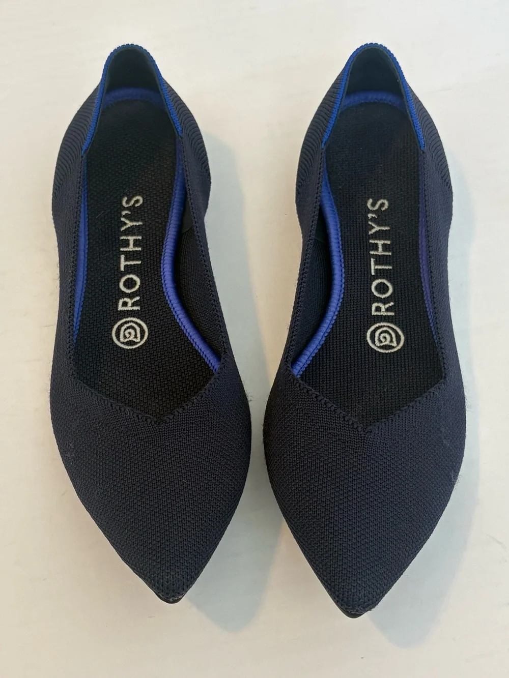 Rothy's Navy The Point Knit Flats - Women's 7.5